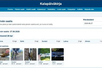 Kalapäiväkirjan demo